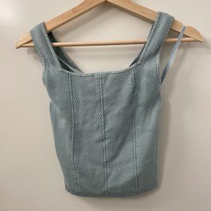 Abercrombie Elevated Ribbed Crossback Tank